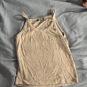 American Eagle Outfitters Tan Tank Top